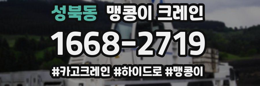 성북동 맹콩이 크레인