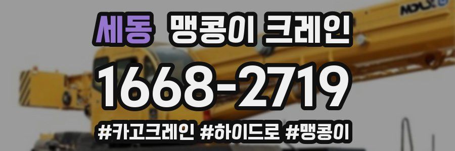 세동 맹콩이 크레인