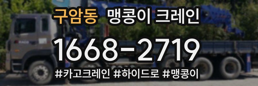 구암동 맹콩이 크레인