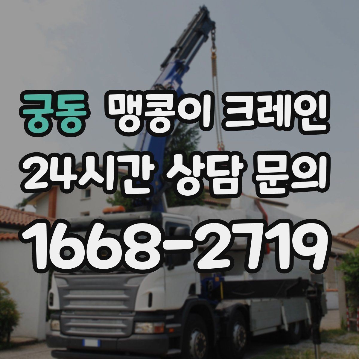 궁동 맹콩이 크레인 컨테이너 내부 장비 반입에 적합한 이유