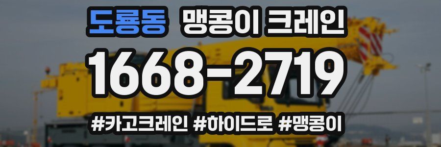 도룡동 맹콩이 크레인