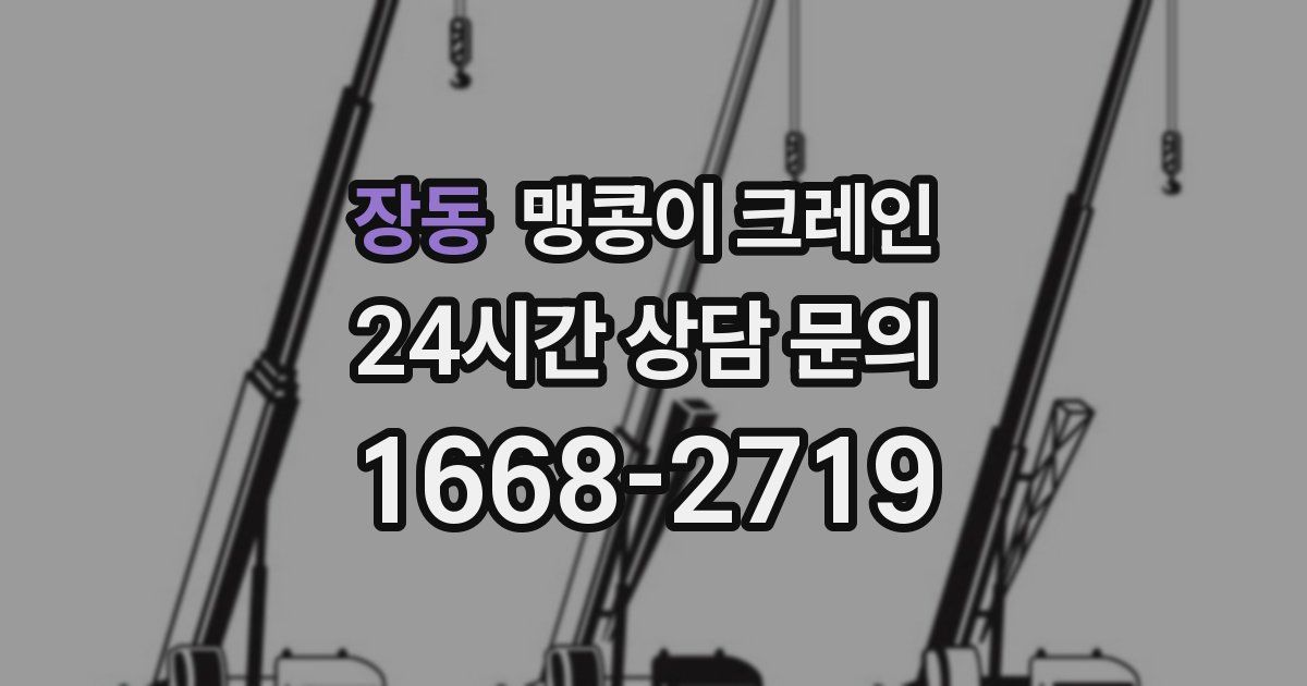 장동 맹콩이 크레인