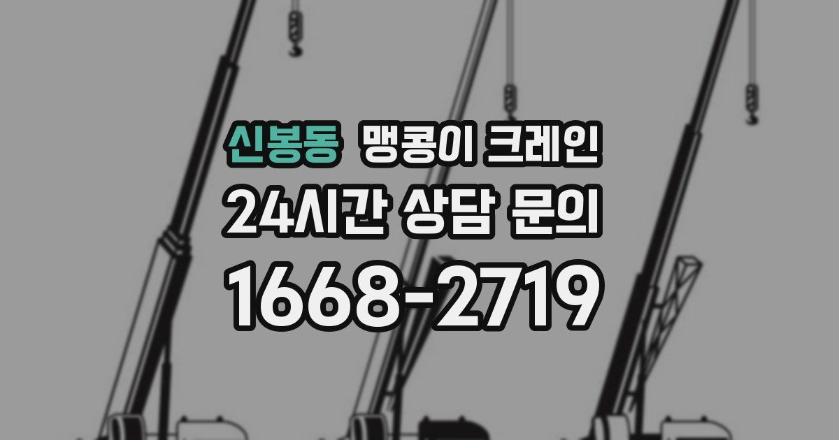 신봉동 맹콩이 크레인