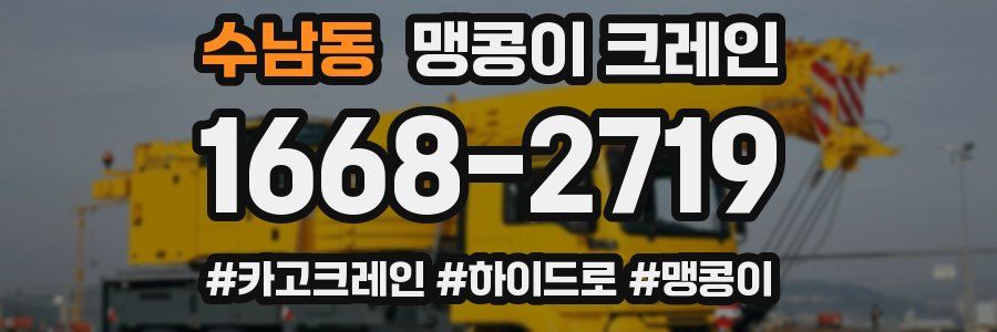 수남동 맹콩이 크레인