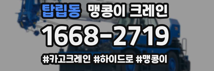 탑립동 맹콩이 크레인