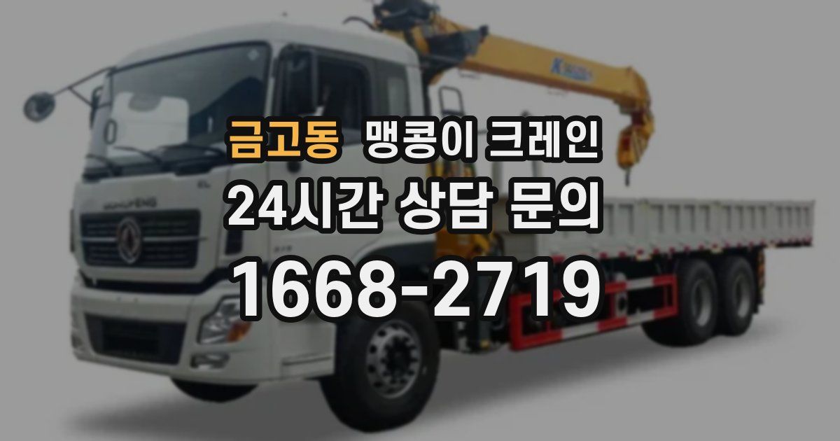 금고동 맹콩이 크레인