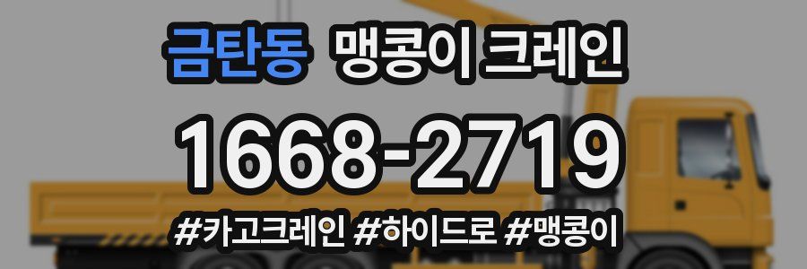 금탄동 맹콩이 크레인