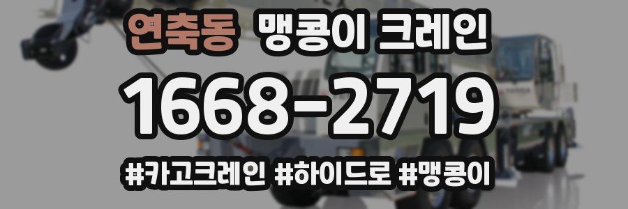 연축동 맹콩이 크레인