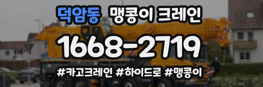 덕암동 맹콩이 크레인