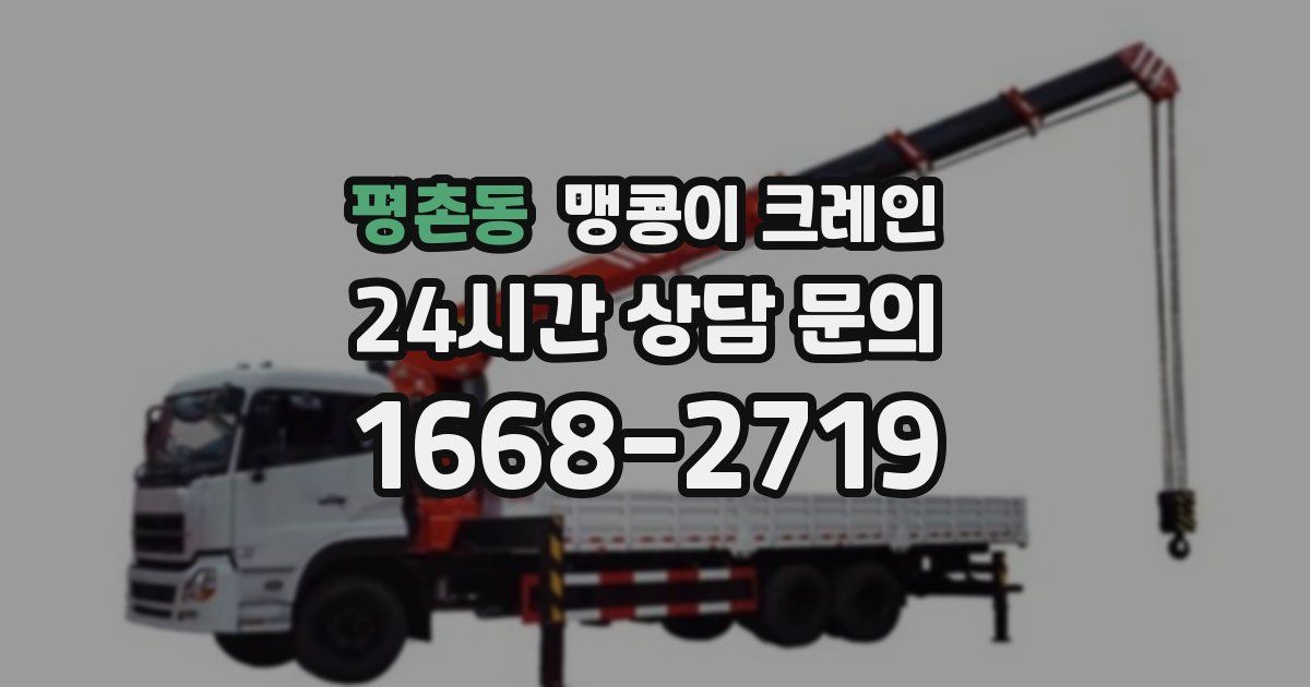 평촌동 맹콩이 크레인