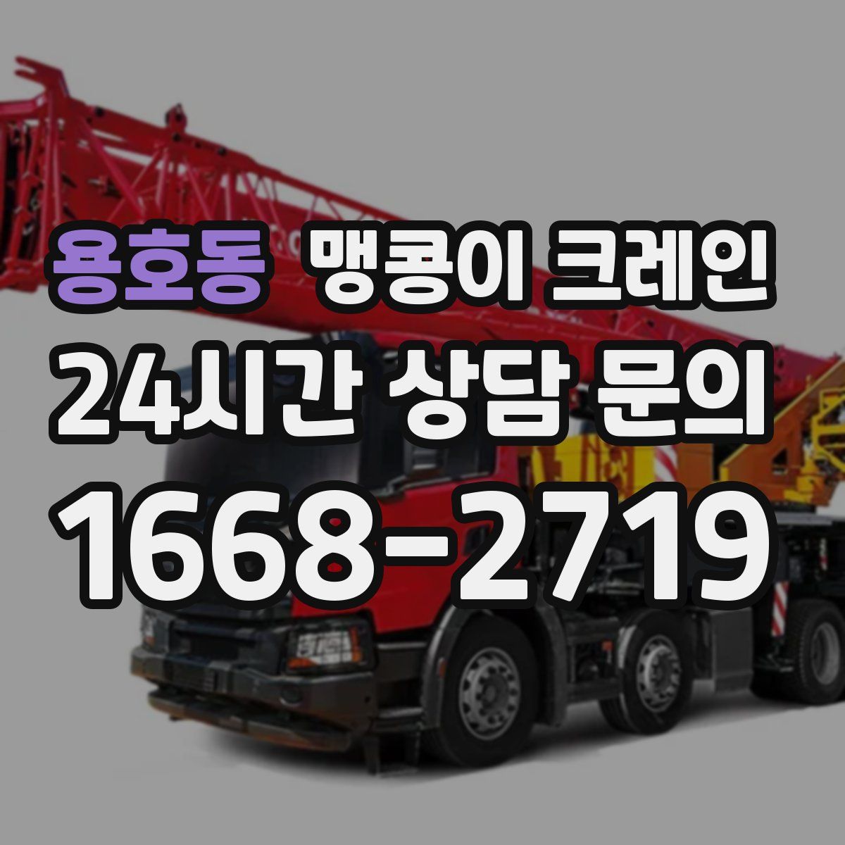 용호동 맹콩이 크레인