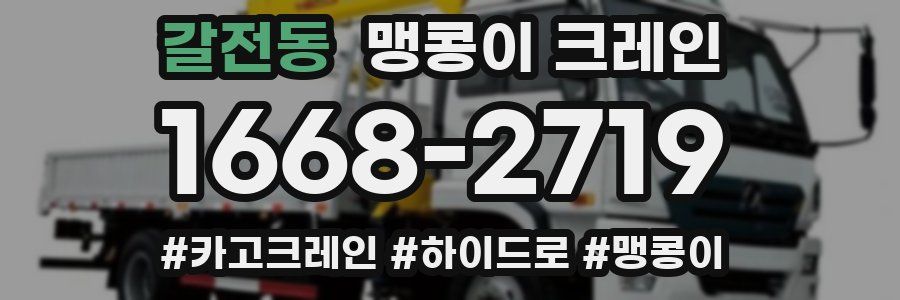 갈전동 맹콩이 크레인