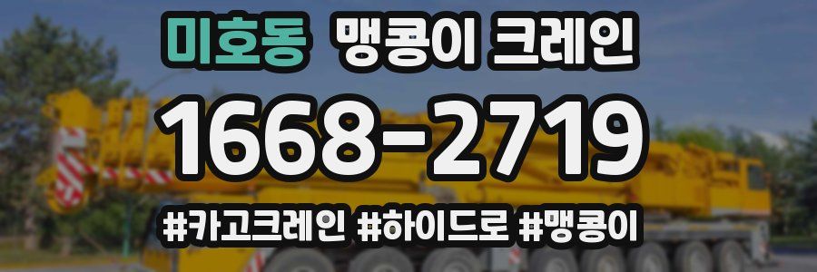 미호동 맹콩이 크레인