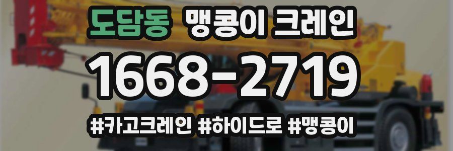 도담동 맹콩이 크레인