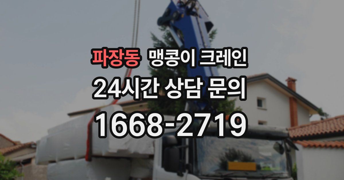파장동 맹콩이 크레인
