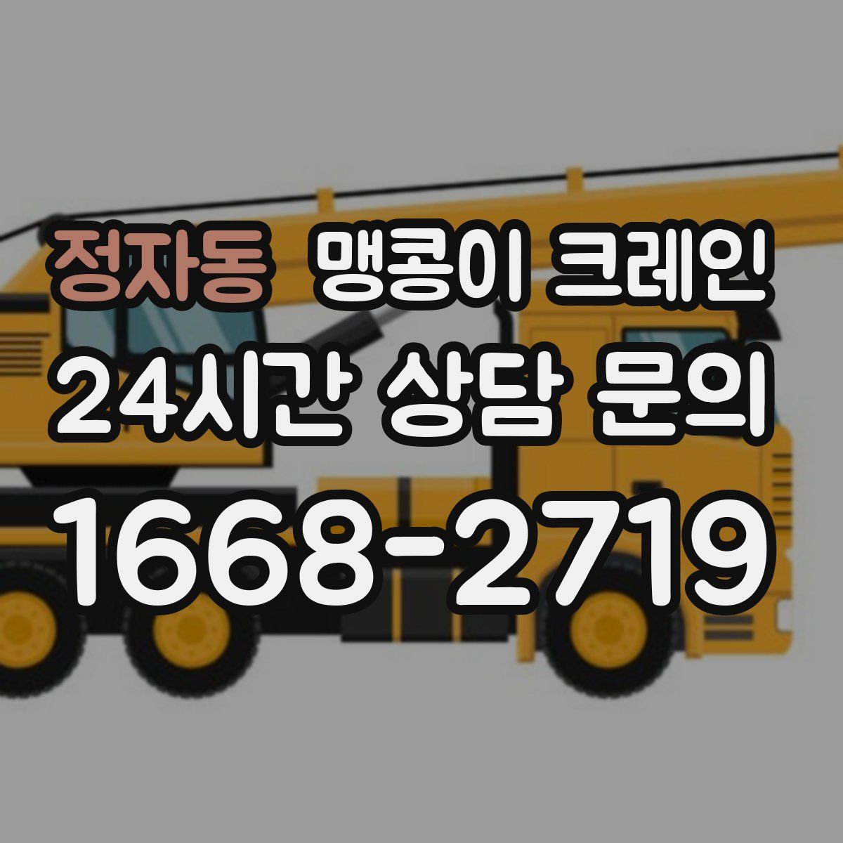 정자동 맹콩이 크레인