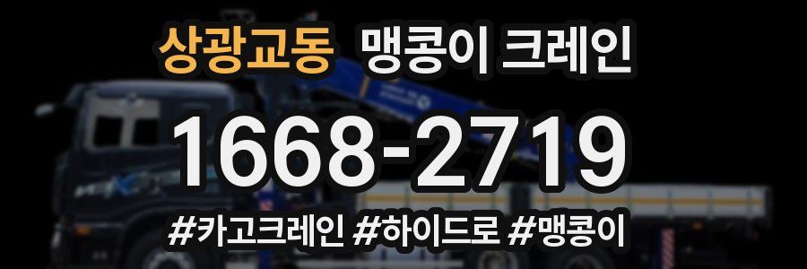 상광교동 맹콩이 크레인