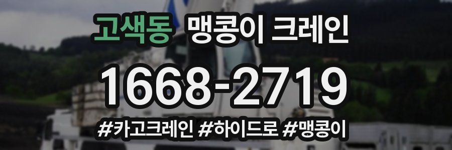 고색동 맹콩이 크레인