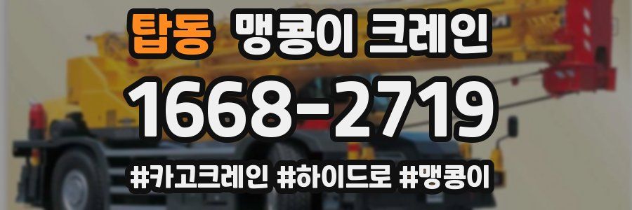 탑동 맹콩이 크레인