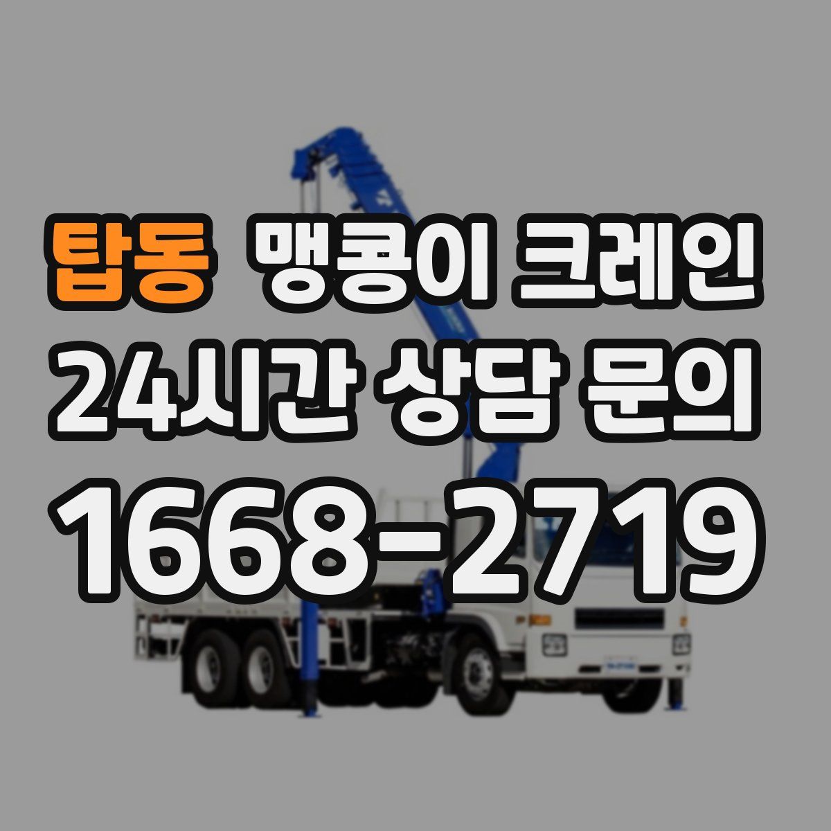 탑동 맹콩이 크레인