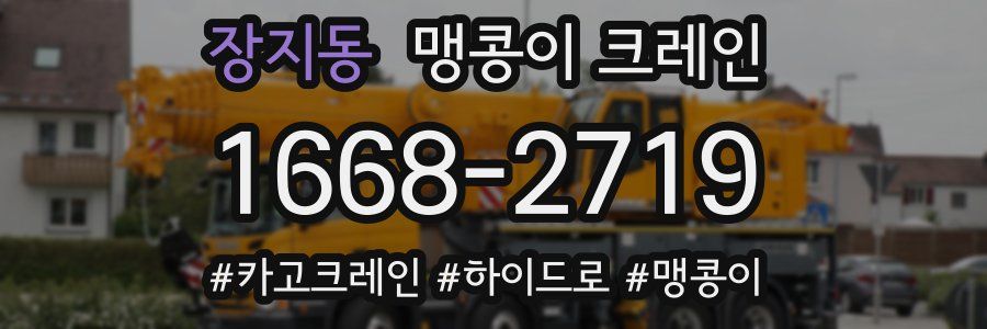 장지동 맹콩이 크레인