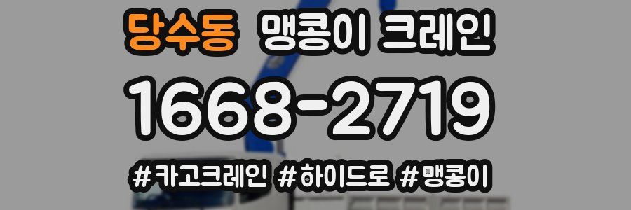 당수동 맹콩이 크레인