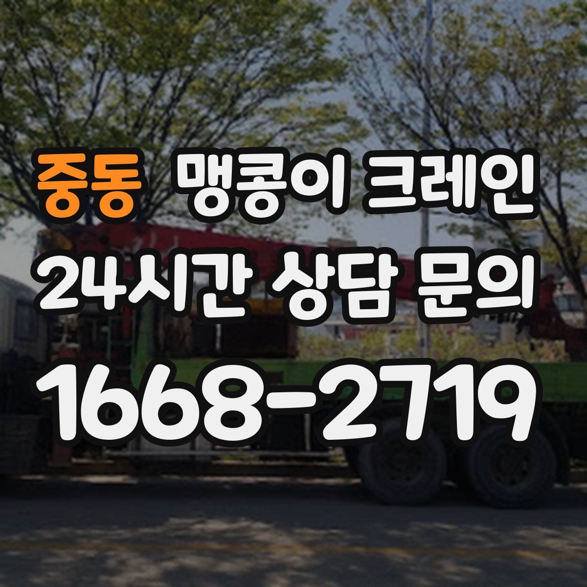 중동 맹콩이 크레인