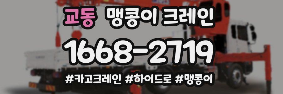 교동 맹콩이 크레인