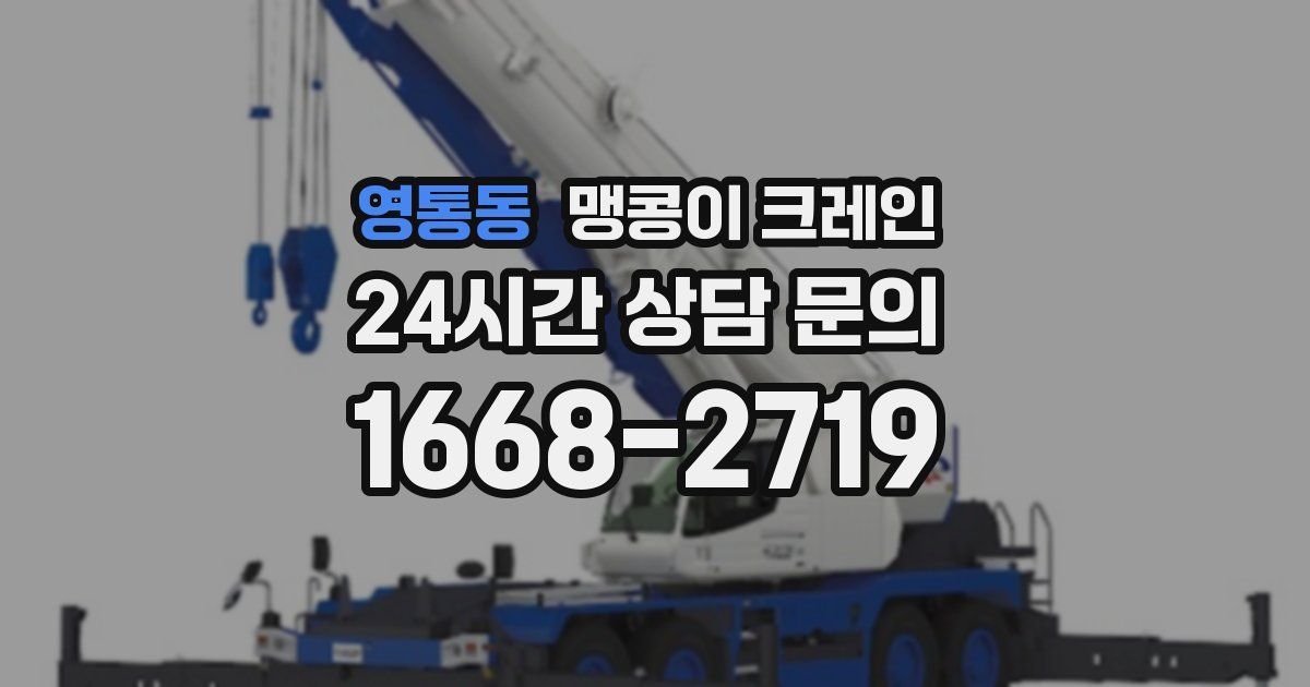 영통동 맹콩이 크레인