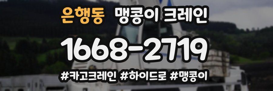 은행동 맹콩이 크레인