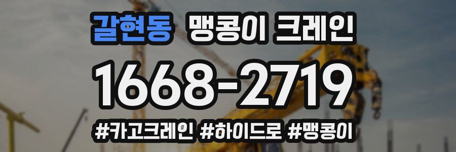 갈현동 맹콩이 크레인