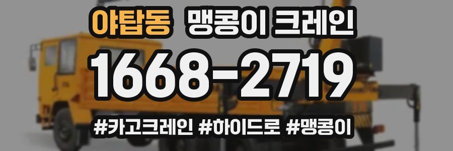 야탑동 맹콩이 크레인