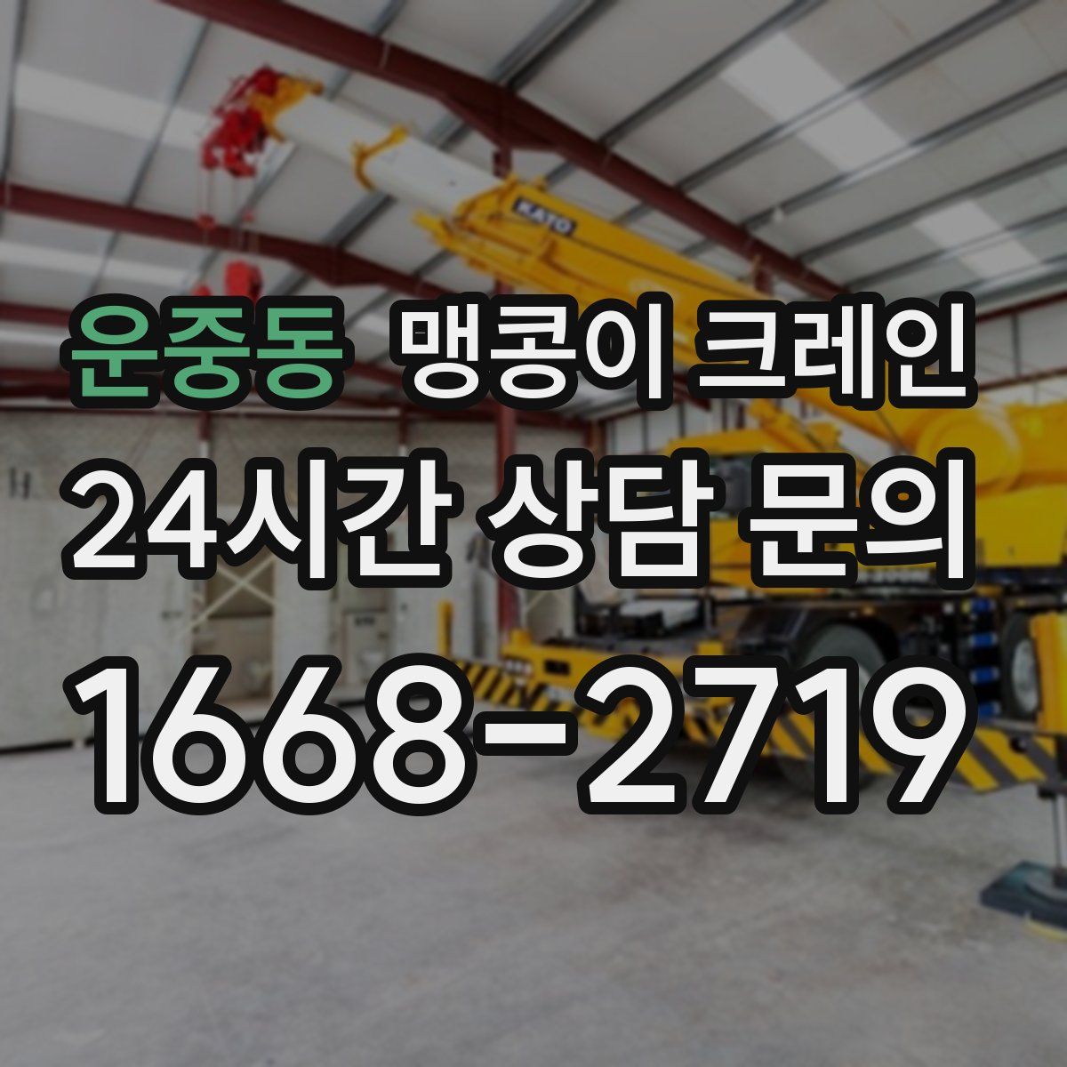 운중동 맹콩이 크레인