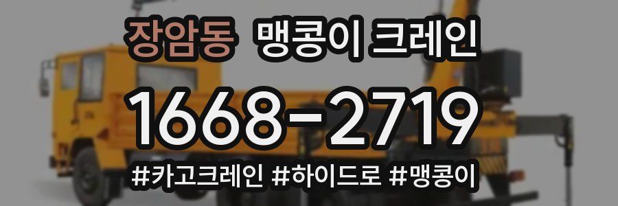 장암동 맹콩이 크레인