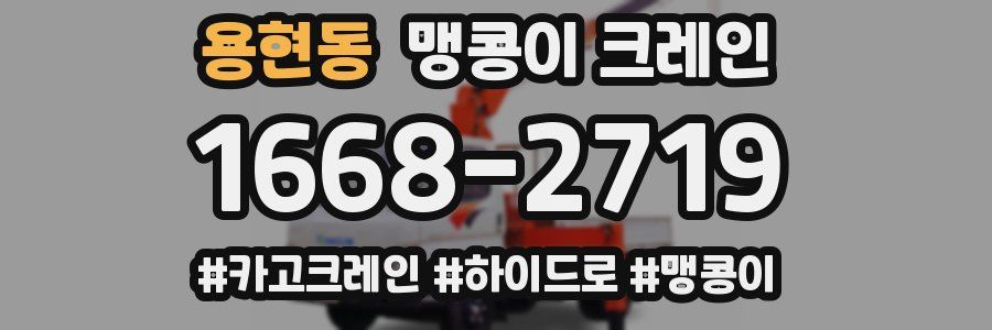 용현동 맹콩이 크레인