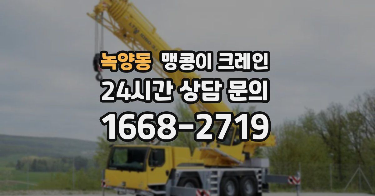 녹양동 맹콩이 크레인