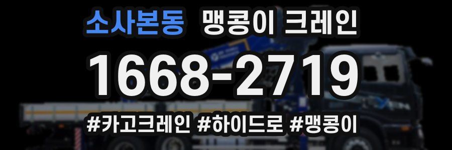 소사본동 맹콩이 크레인