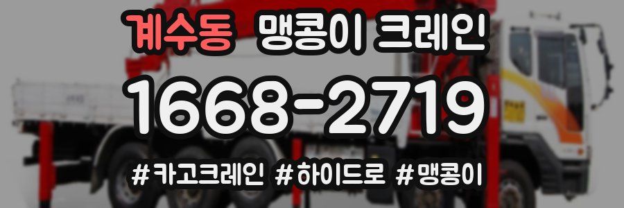 계수동 맹콩이 크레인
