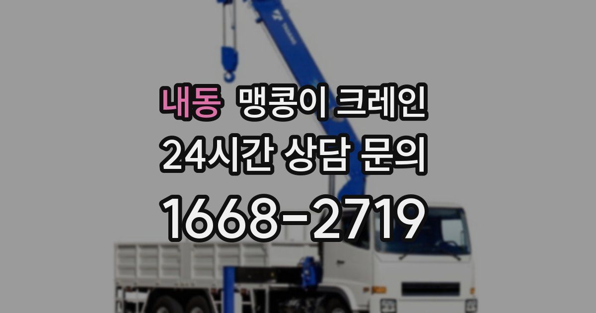 내동 맹콩이 크레인