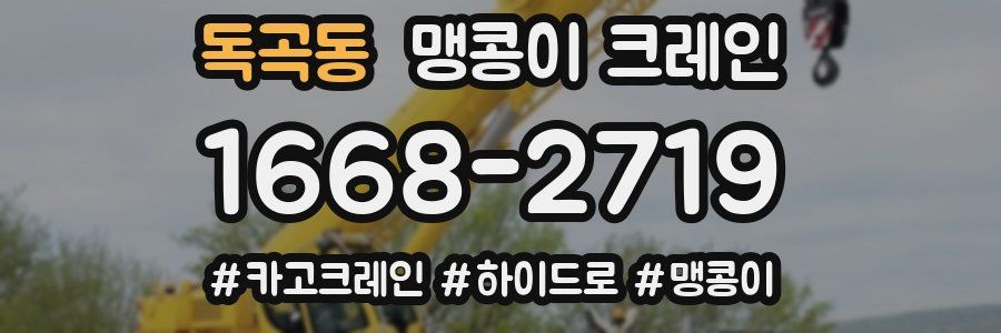 독곡동 맹콩이 크레인
