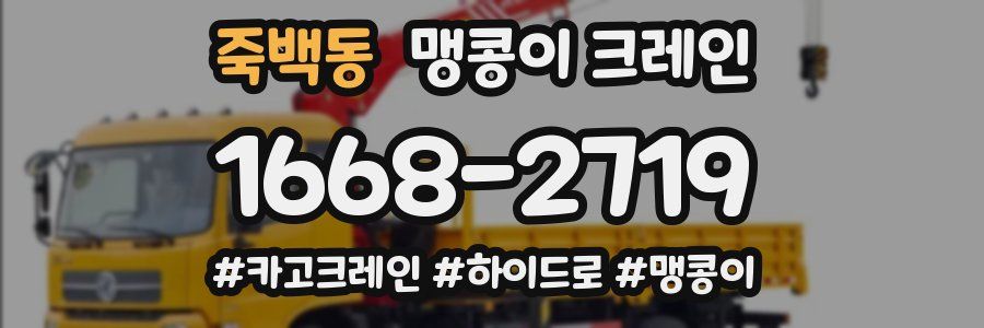 죽백동 맹콩이 크레인