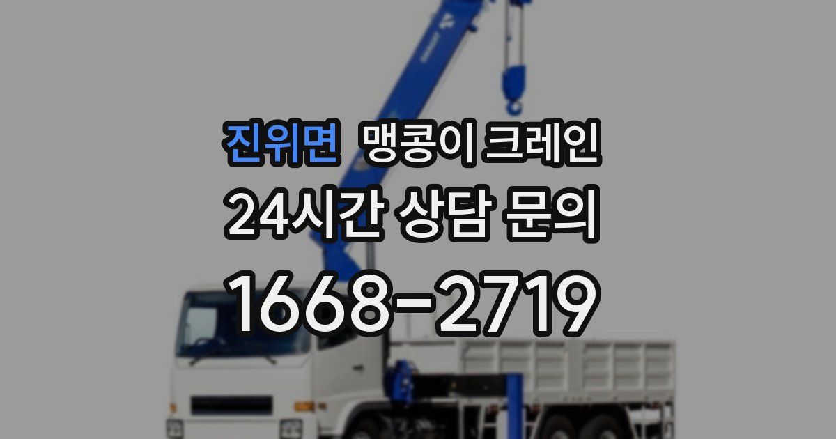 진위면 맹콩이 크레인