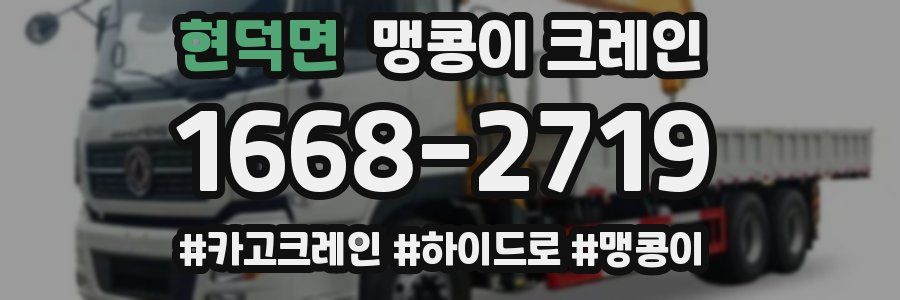 현덕면 맹콩이 크레인