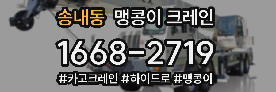 송내동 맹콩이 크레인