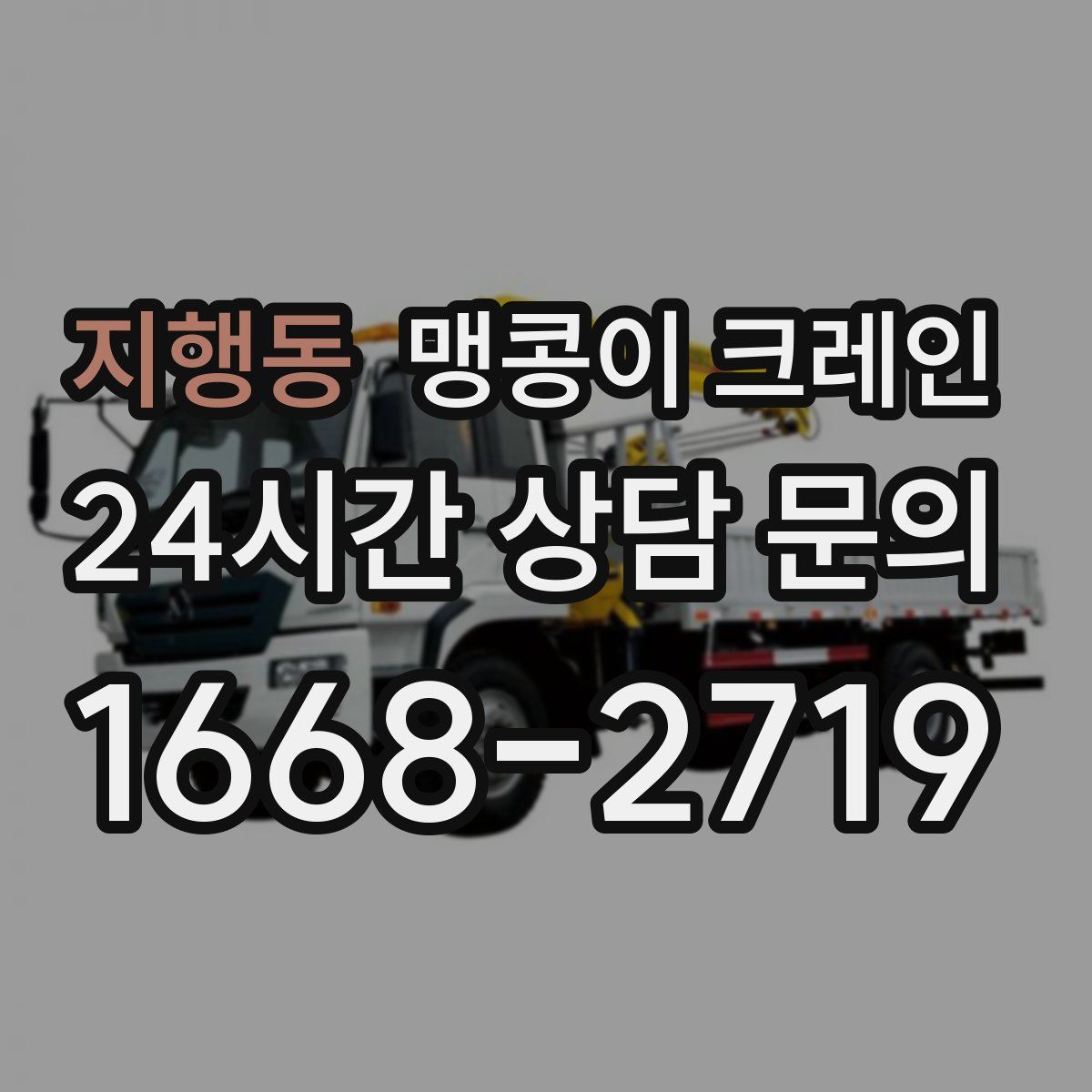 지행동 맹콩이 크레인