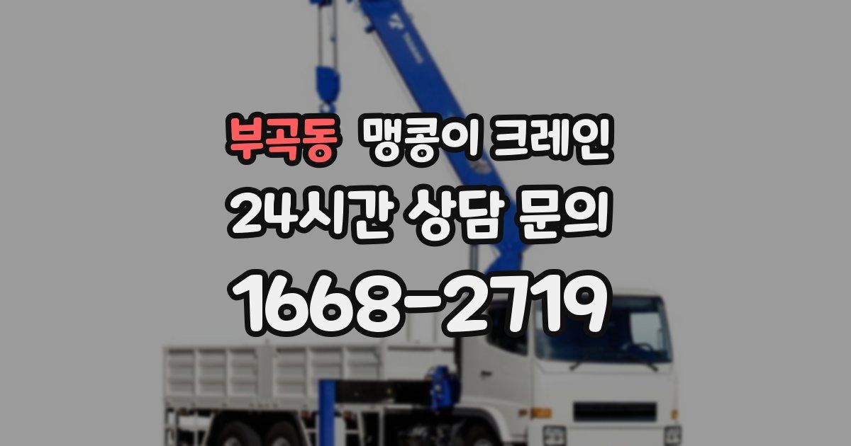 부곡동 맹콩이 크레인