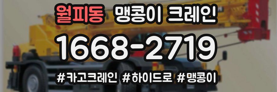 월피동 맹콩이 크레인