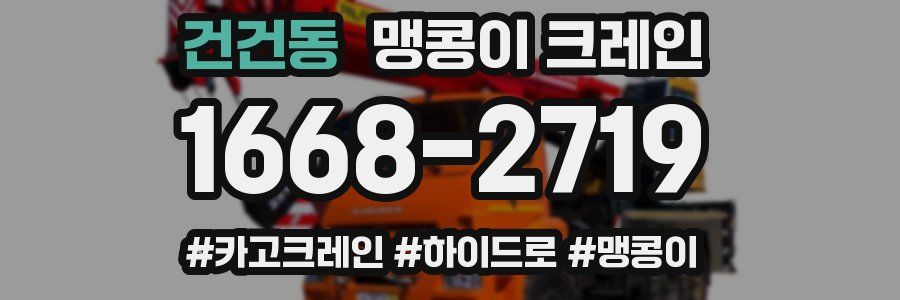 건건동 맹콩이 크레인