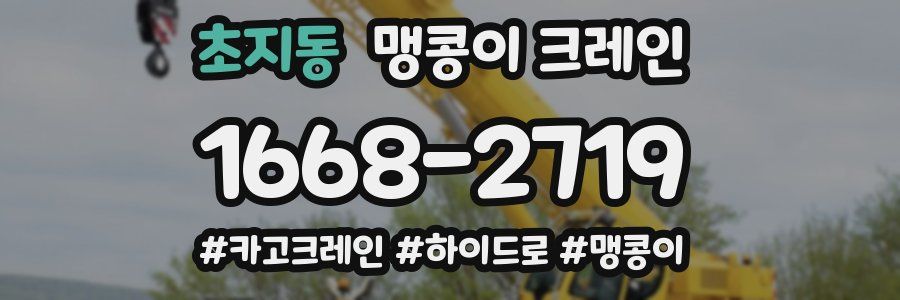 초지동 맹콩이 크레인
