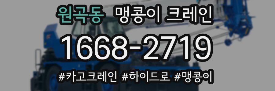 원곡동 맹콩이 크레인